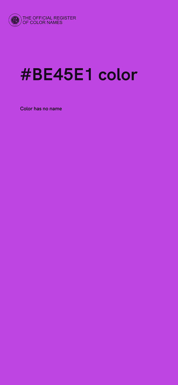 #BE45E1 color image