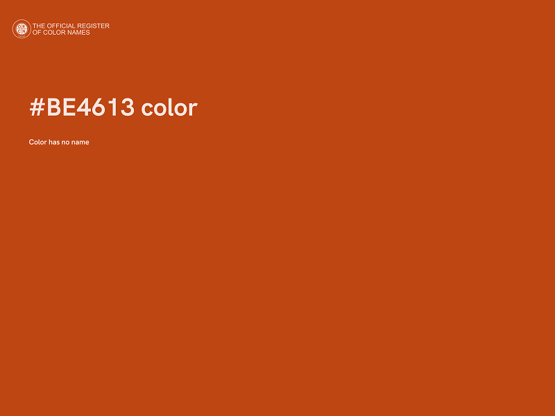 #BE4613 color image