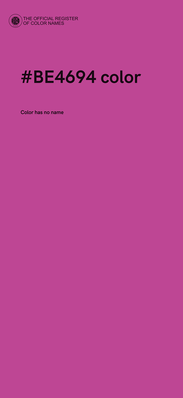 #BE4694 color image