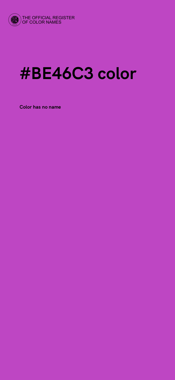 #BE46C3 color image