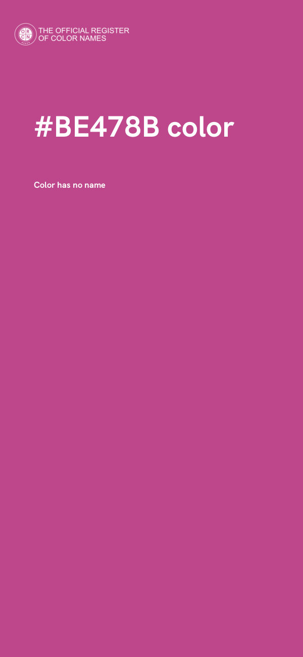 #BE478B color image