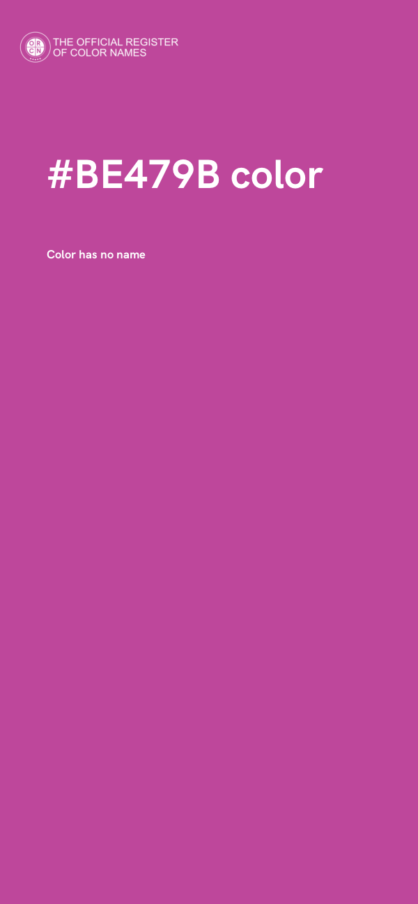 #BE479B color image