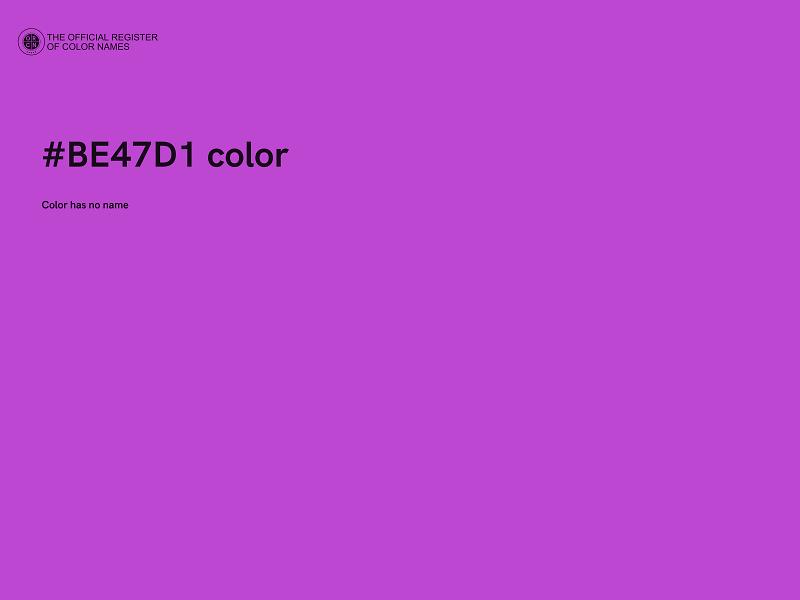 #BE47D1 color image