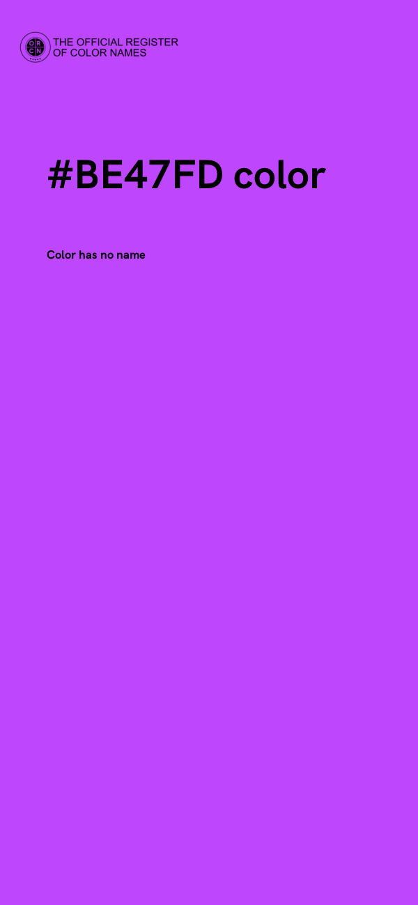 #BE47FD color image