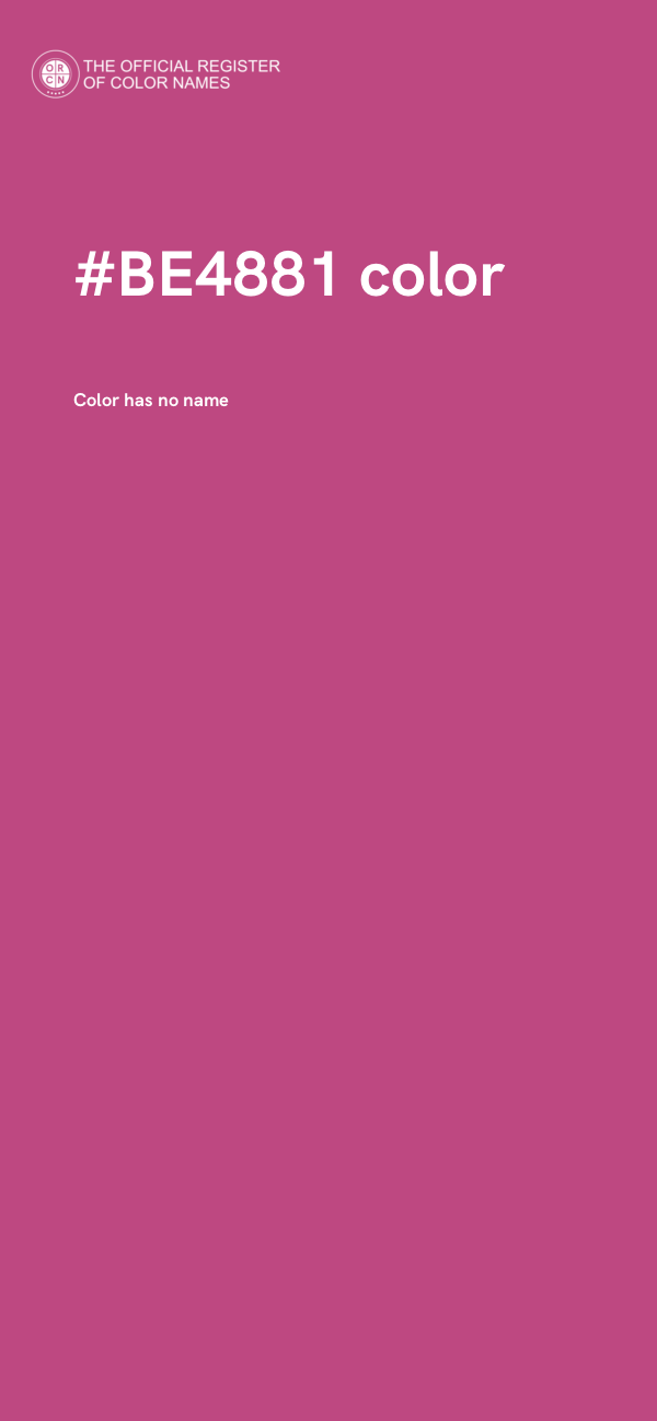 #BE4881 color image