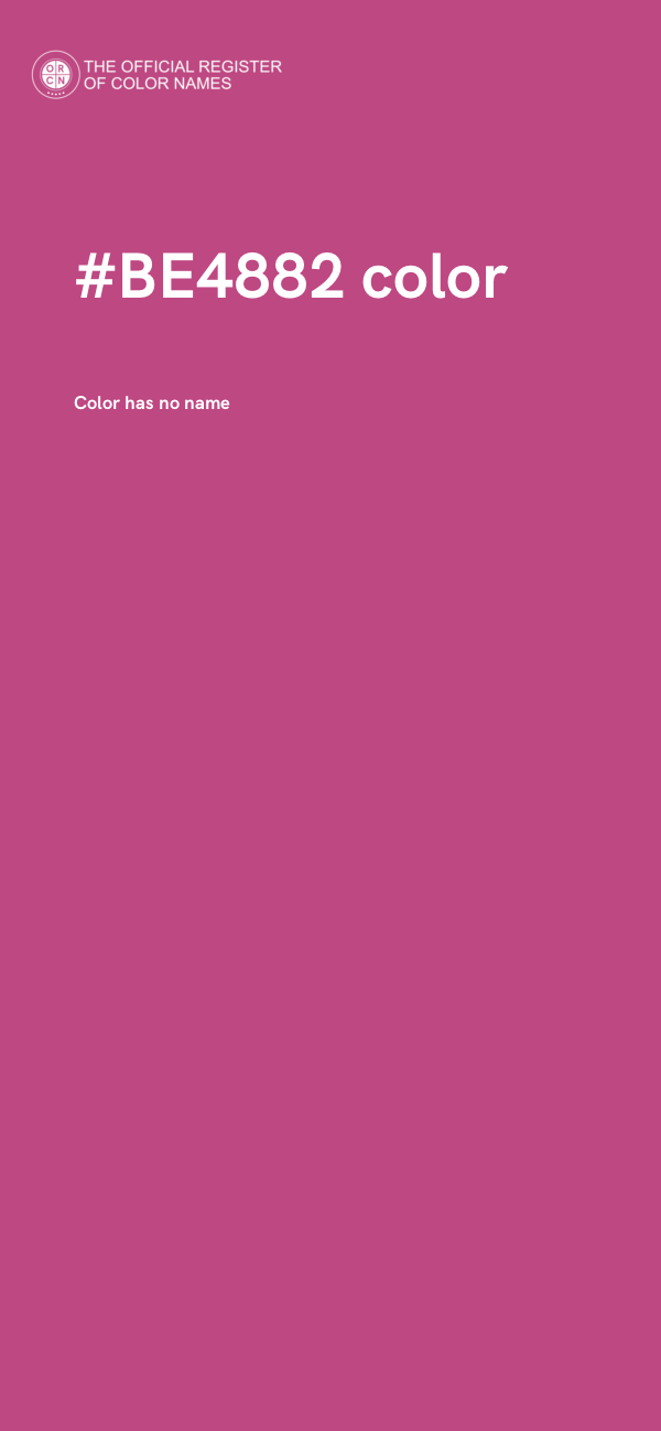 #BE4882 color image
