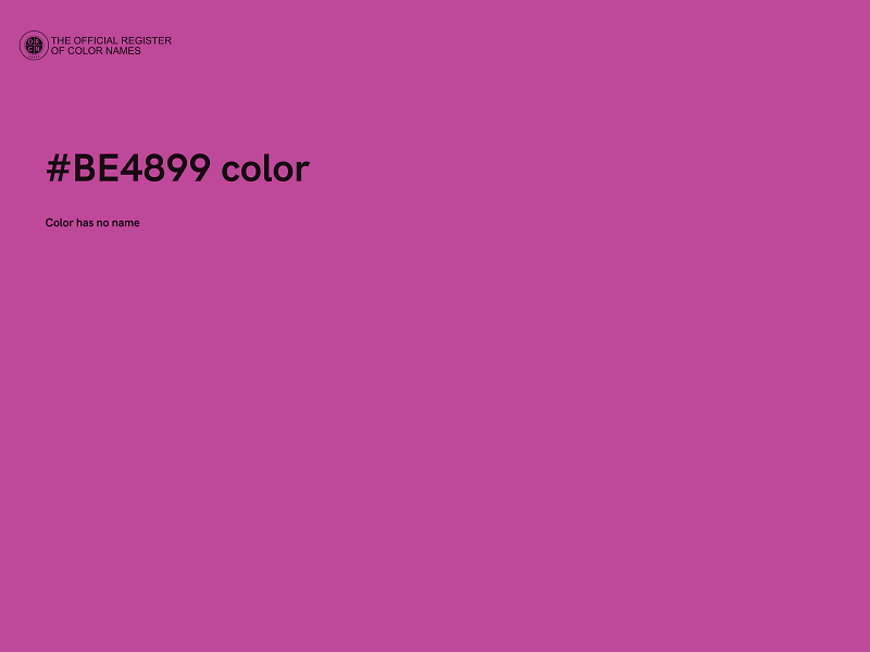 #BE4899 color image