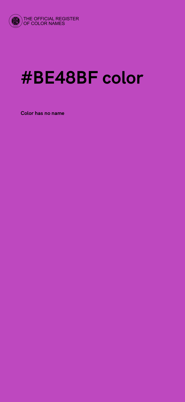 #BE48BF color image