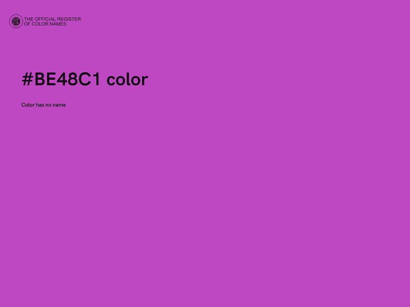 #BE48C1 color image