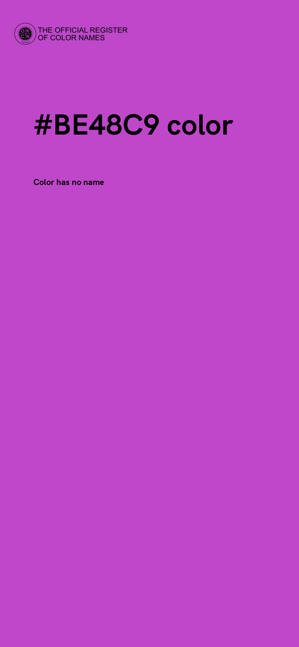 #BE48C9 color image