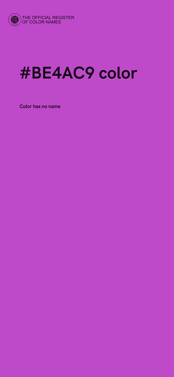 #BE4AC9 color image
