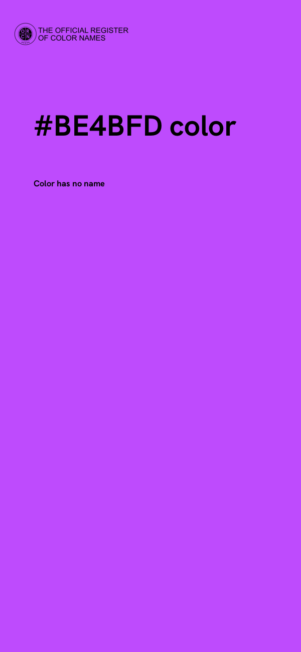 #BE4BFD color image