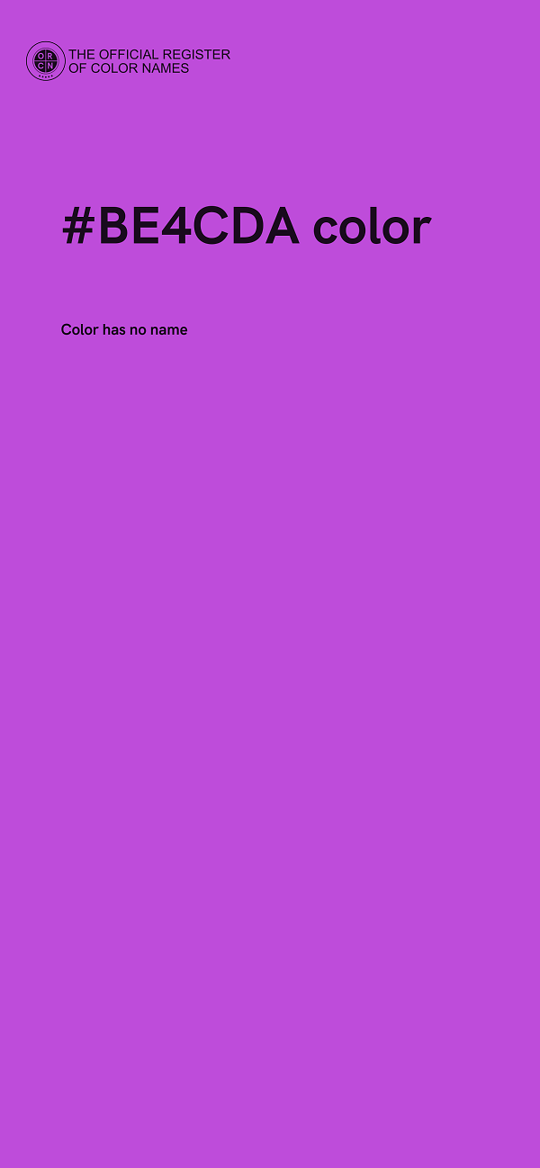 #BE4CDA color image