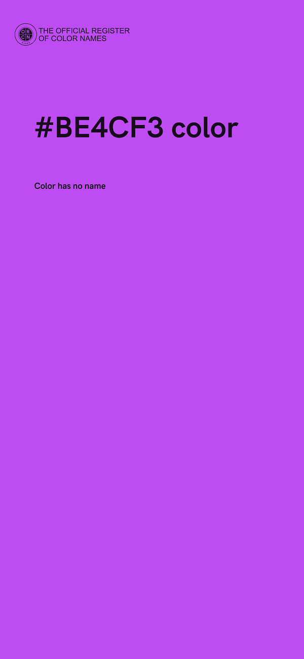 #BE4CF3 color image