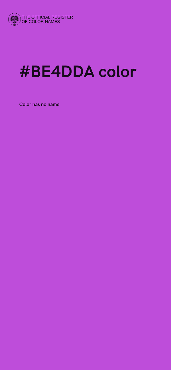 #BE4DDA color image