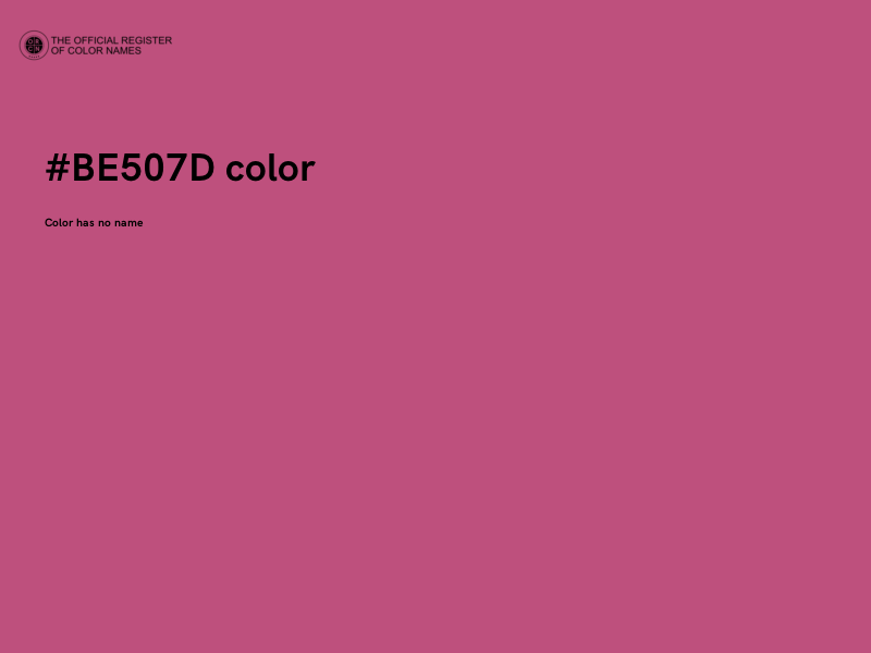 #BE507D color image