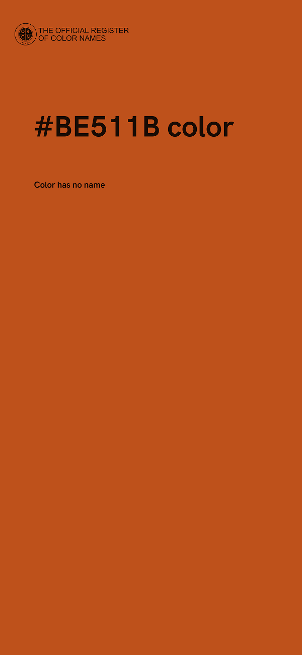#BE511B color image
