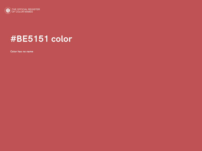 #BE5151 color image