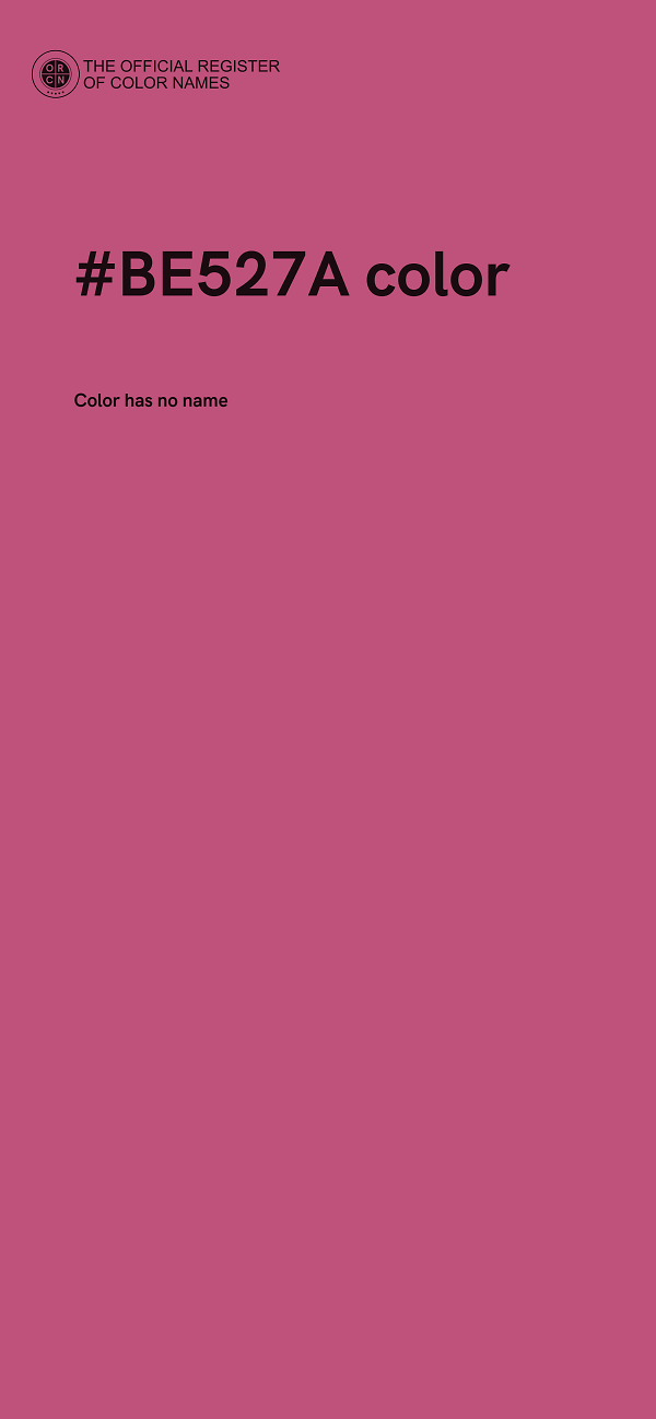 #BE527A color image