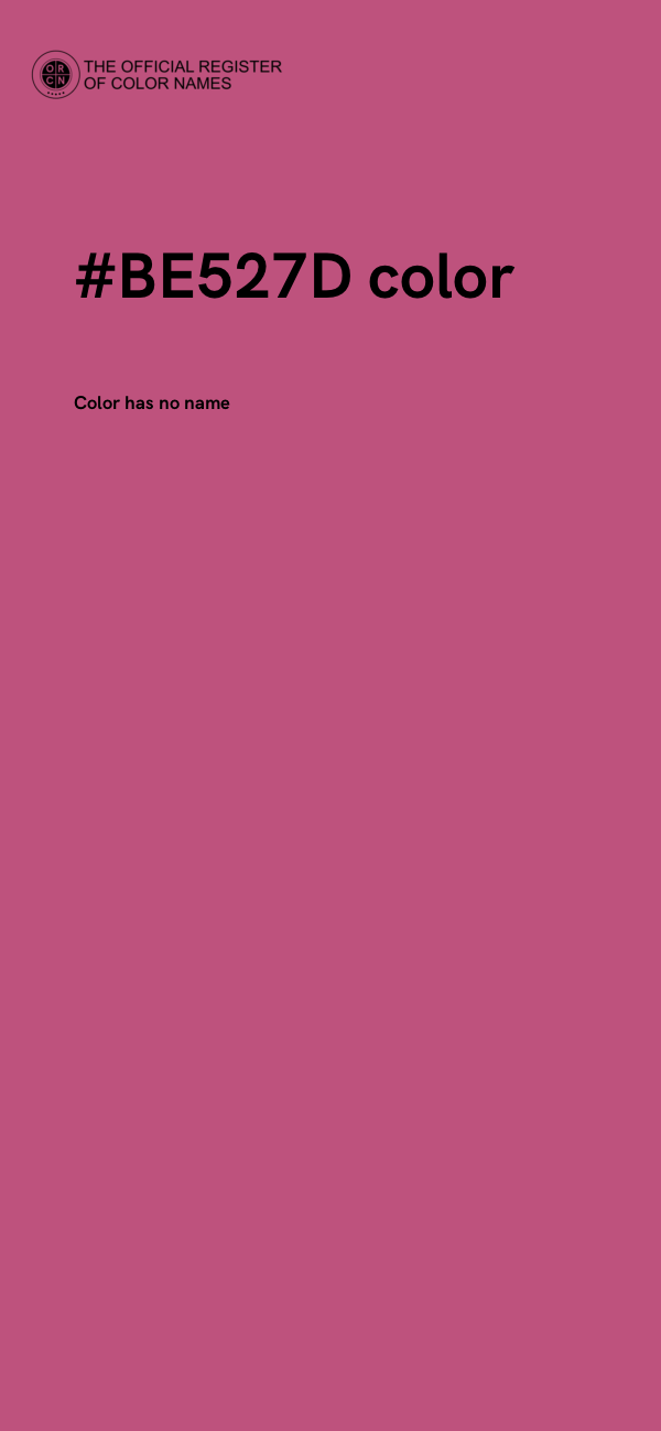 #BE527D color image