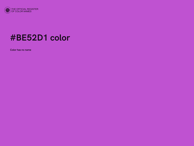 #BE52D1 color image
