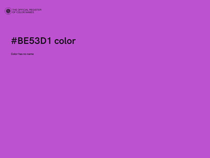 #BE53D1 color image