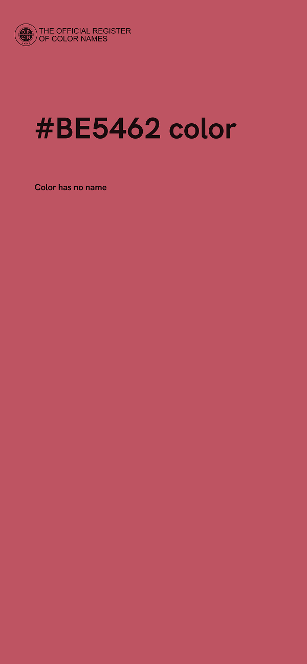 #BE5462 color image