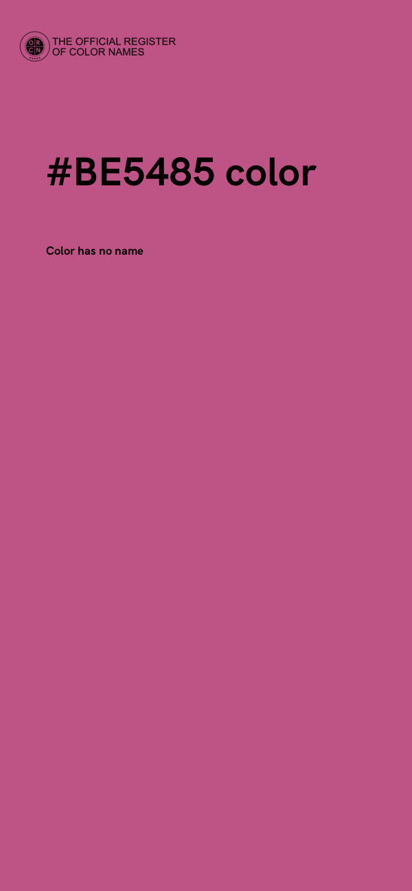#BE5485 color image