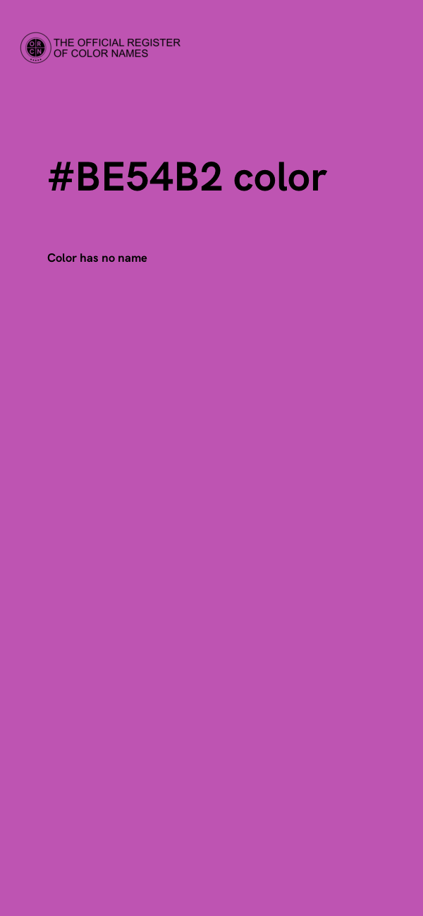 #BE54B2 color image