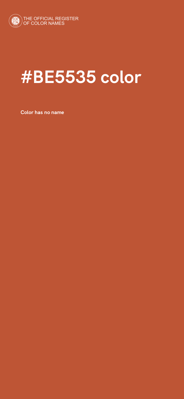 #BE5535 color image