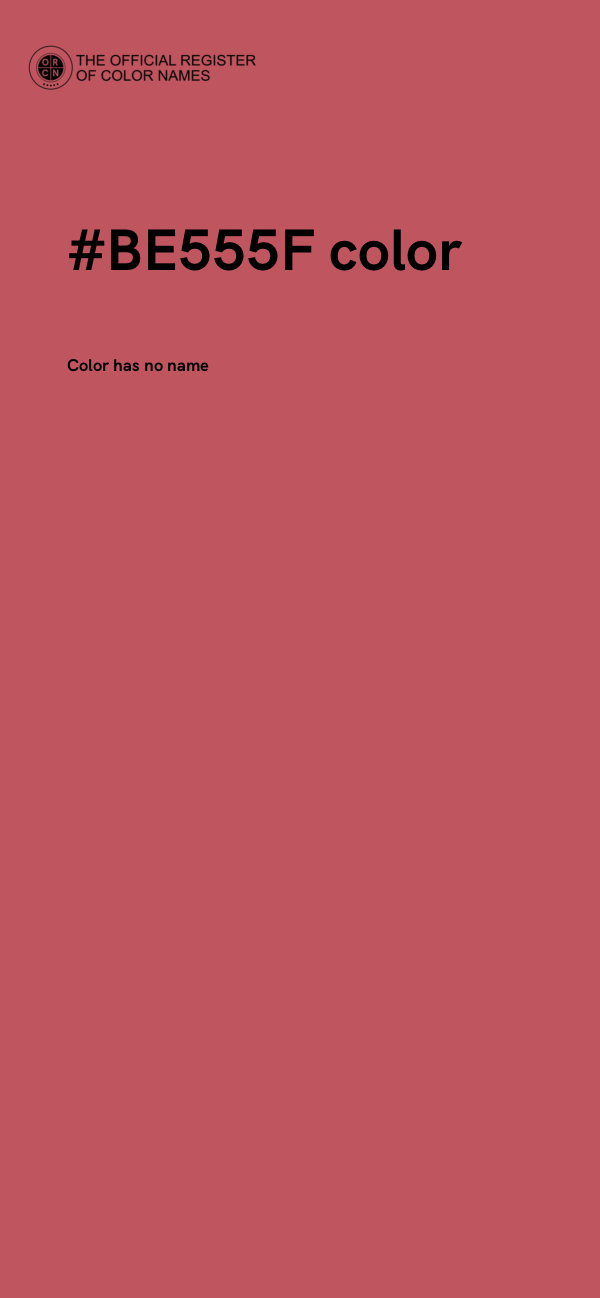 #BE555F color image