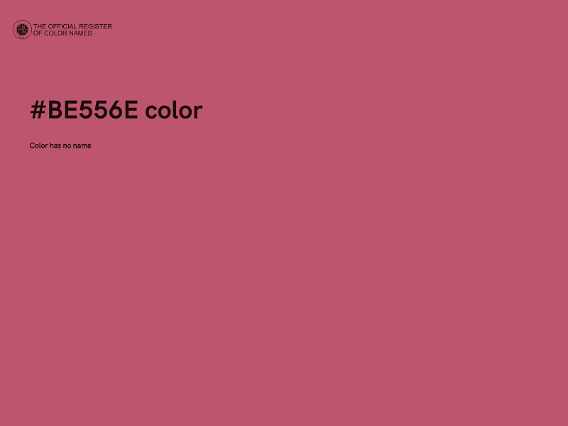 #BE556E color image