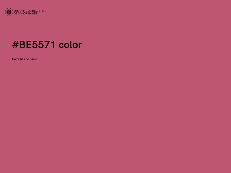 #BE5571 color image