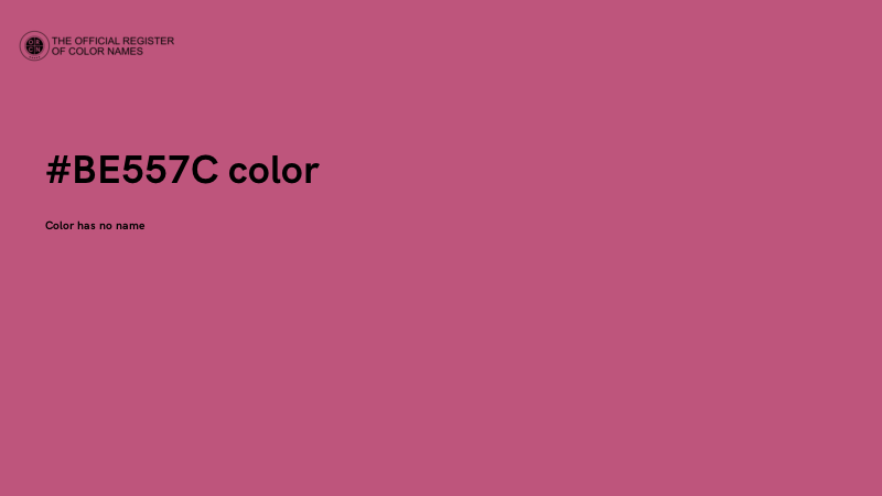 #BE557C color image