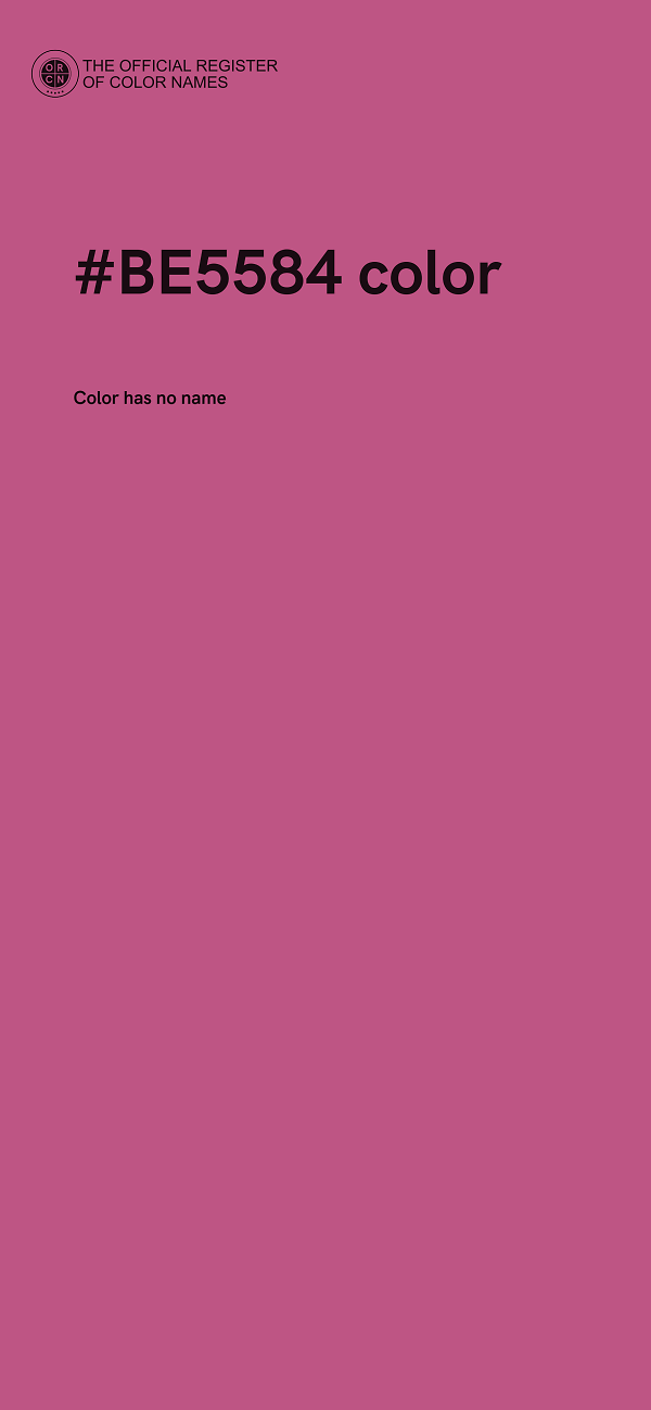 #BE5584 color image