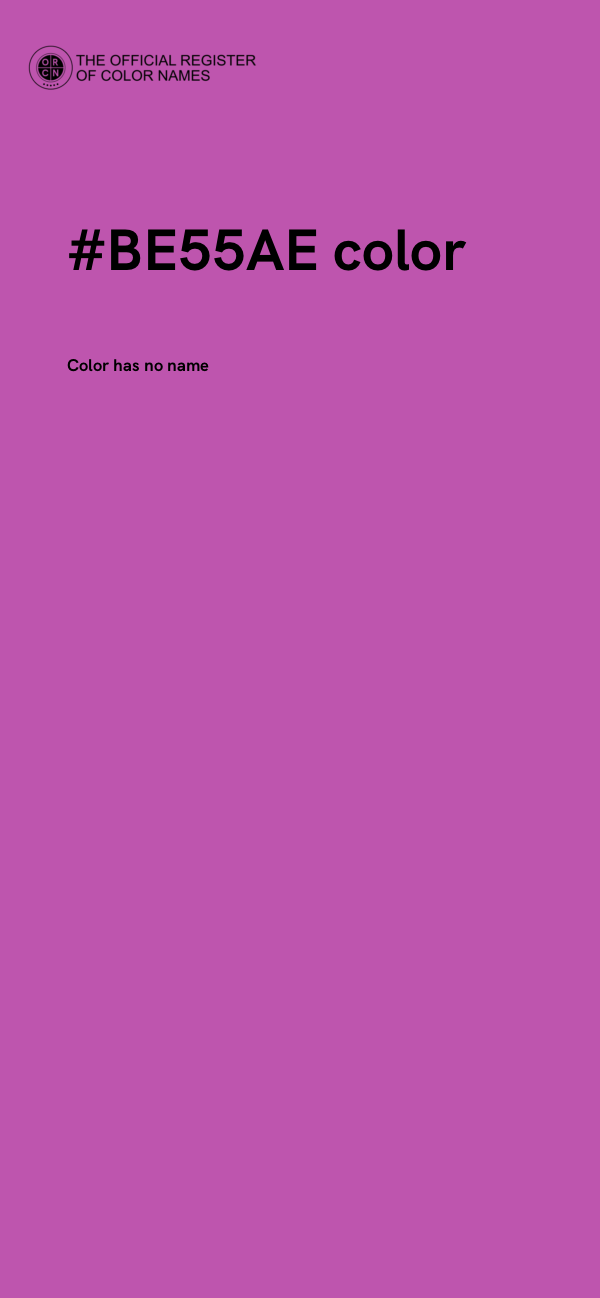 #BE55AE color image