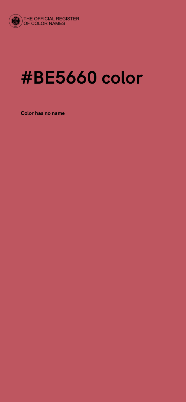 #BE5660 color image