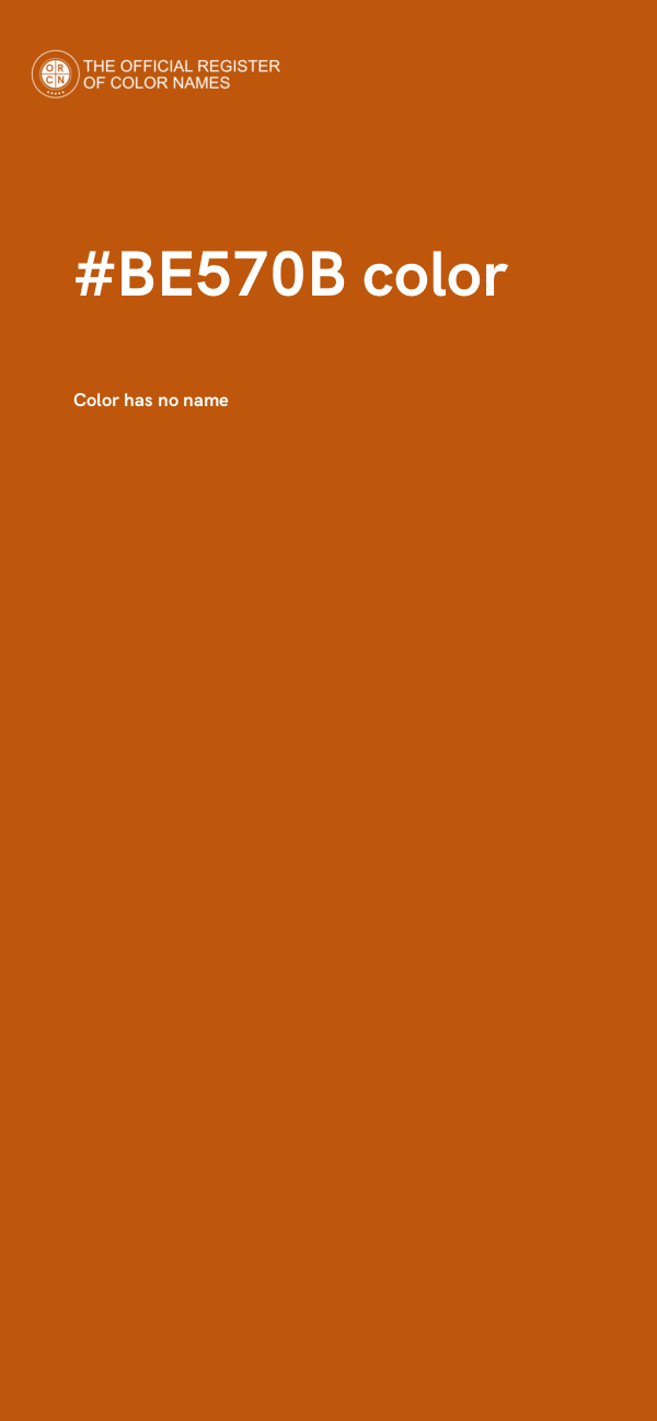 #BE570B color image