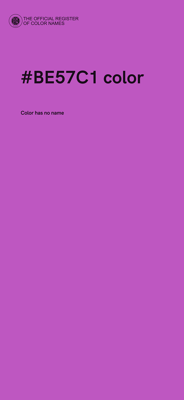#BE57C1 color image