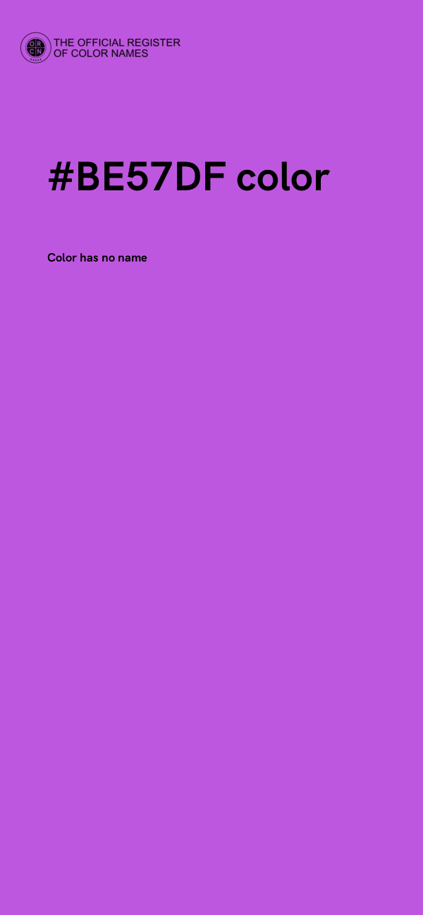 #BE57DF color image