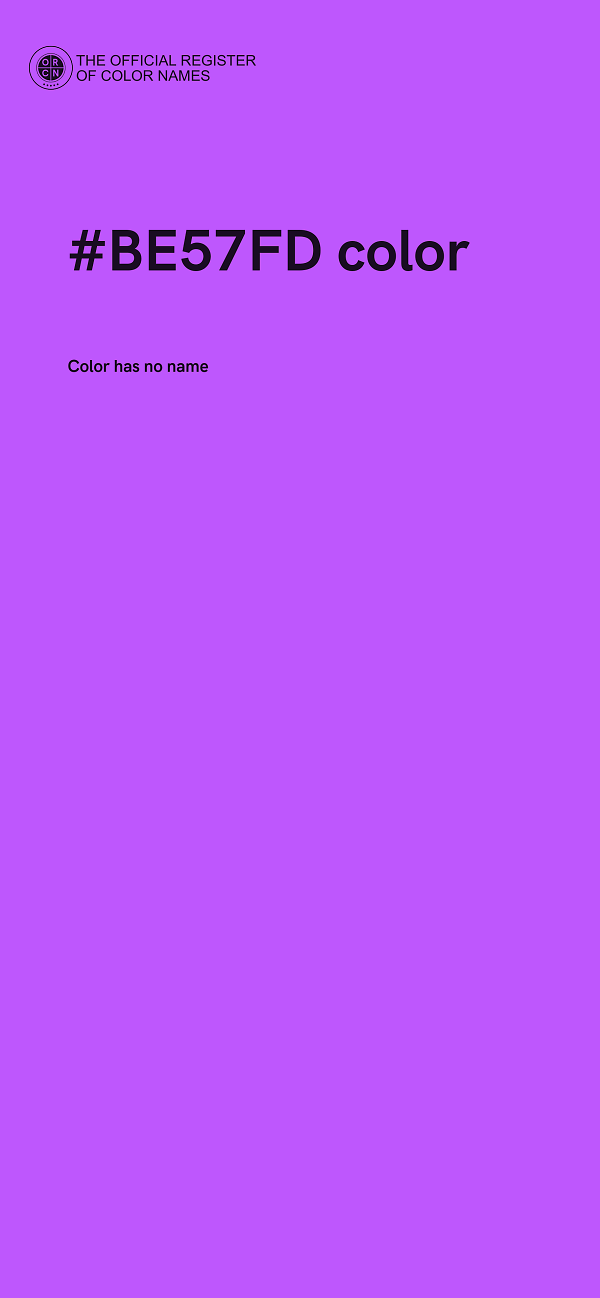 #BE57FD color image