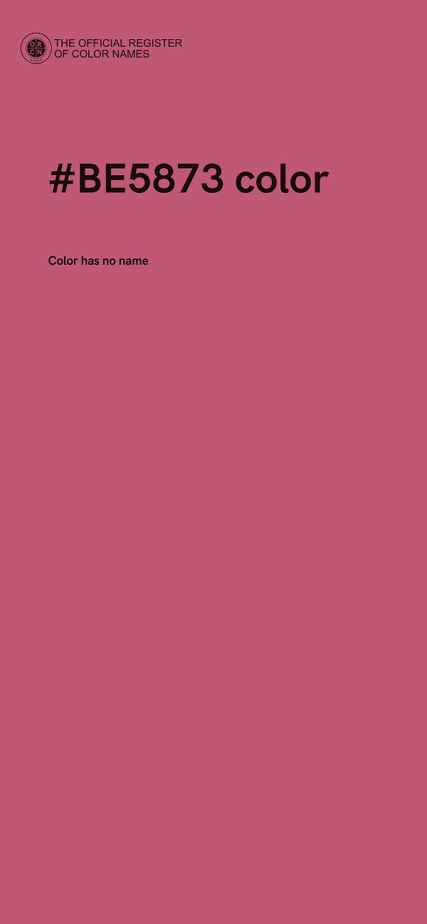 #BE5873 color image