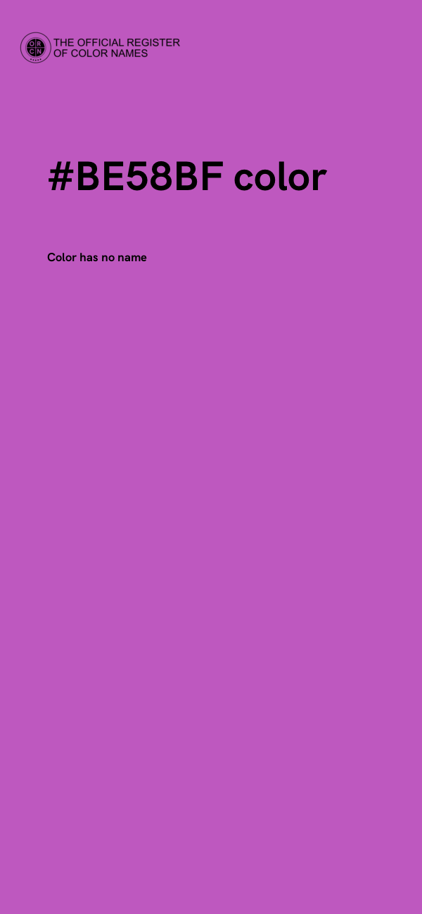 #BE58BF color image