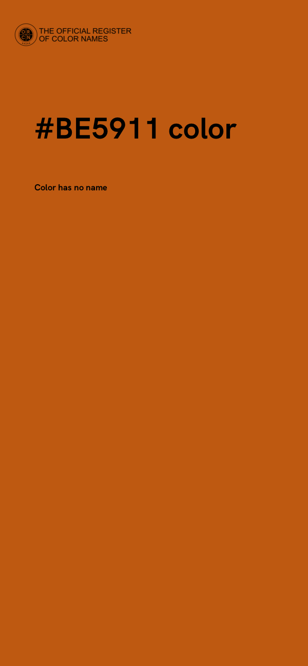 #BE5911 color image