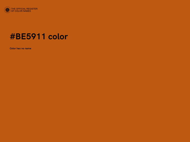 #BE5911 color image