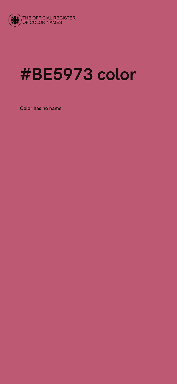 #BE5973 color image