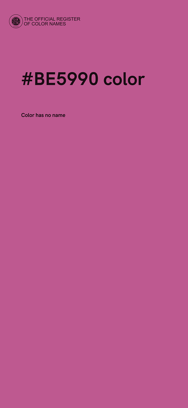 #BE5990 color image