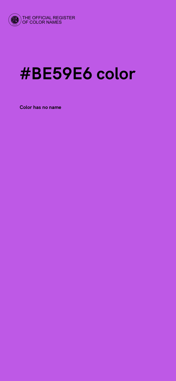 #BE59E6 color image