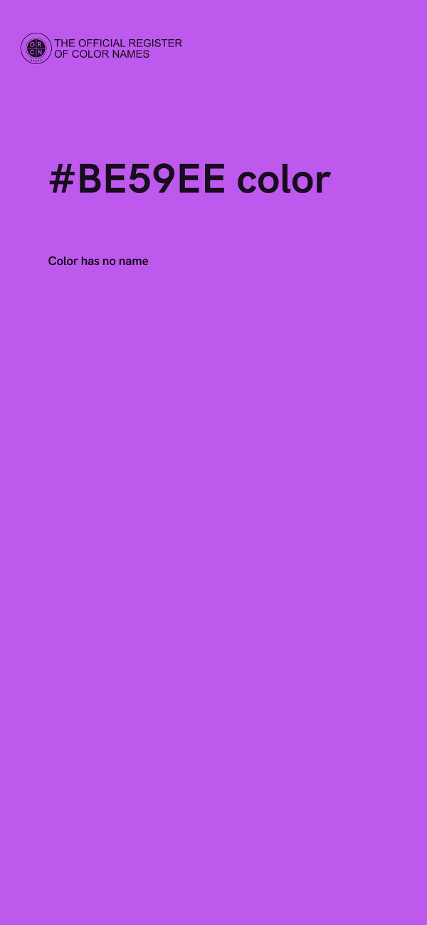#BE59EE color image