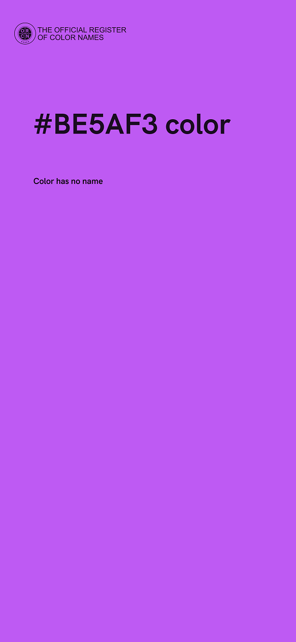 #BE5AF3 color image